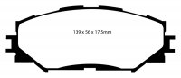 (image for) EBC 10-12 Lexus HS250h 2.4 Hybrid Yellowstuff Front Brake Pads
