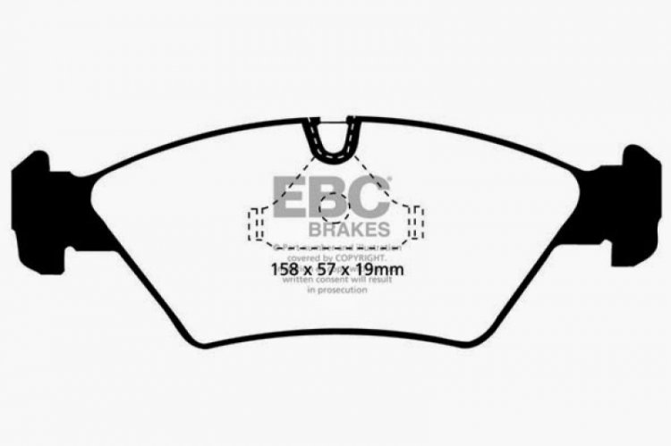 (image for) EBC 87-91 BMW M3 2.3 (E30) Redstuff Front Brake Pads