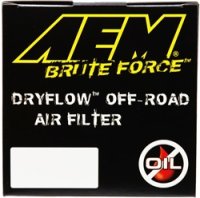 (image for) AEM Dryflow Conical Air Filter 2.75in Flange ID / 6in Base OD / 5.125in Top OD / 9.125in Height
