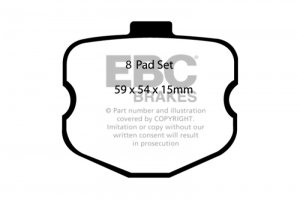 (image for) EBC 10-13 Chevrolet Corvette (C6) 6.2 Grand Sport Yellowstuff Front Brake Pads
