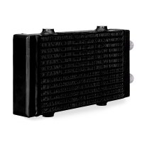 (image for) Mishimoto Universal Small Bar and Plate Dual Pass Black Oil Cooler