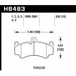 (image for) Hawk 08 Porsche 911 Targa 4/4S/03-05 911 GT2/04-08 GT3/07-08 Turbo DTC-70 Race Front Brake Pads