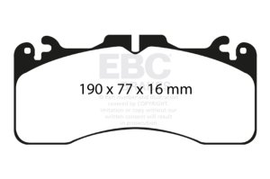 (image for) EBC 09+ Lexus LS460 4.6 Sport Yellowstuff Front Brake Pads