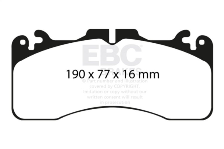 (image for) EBC 09+ Lexus LS460 4.6 Sport Yellowstuff Front Brake Pads