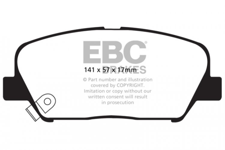 (image for) EBC 09+ Hyundai Genesis Coupe 2.0 Turbo Redstuff Front Brake Pads