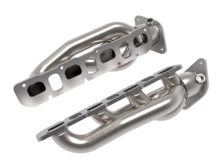 (image for) aFe Power Twisted Steel 304SS Shorty Header 2021 Ram 1500 TRX V8-6.2L (uncoated)