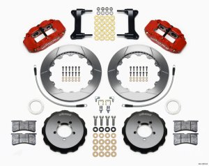 (image for) Wilwood Narrow Superlite 6R Front Hat Kit 12.88in Red 2012-Up Toyota / Scion FRS w/ Lines