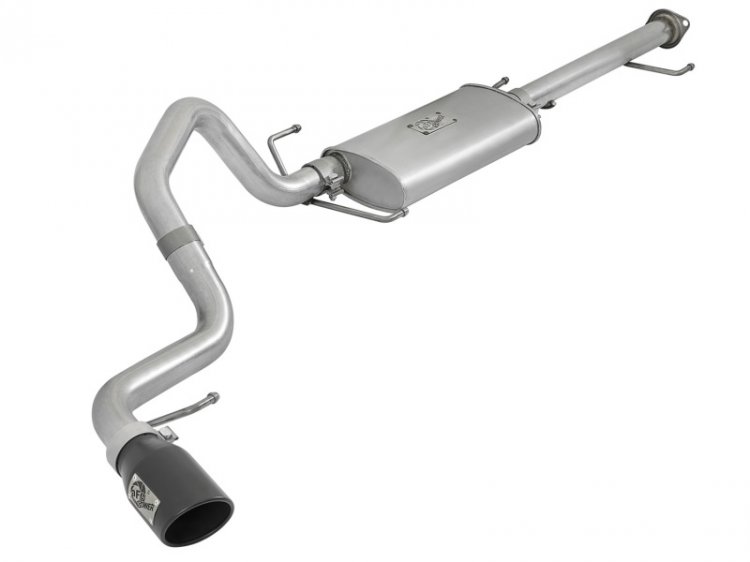 (image for) aFe Scorpion 2-1/2in Aluminized Steel Cat-Back Exhaust w/ Black Tips 07-17 Toyota FJ Cruiser V6 4.0L
