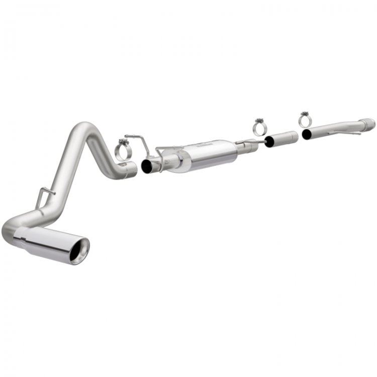 (image for) Magnaflow 14 Chevy Silverado V8 5.3L CC/EC Cab Single P/S Rear Exit Stainless Cat Back Perf Exhaust