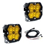 (image for) Baja Designs Squadron 2.0 Pro LED Wide Cornering (Pair) - Baja Amber
