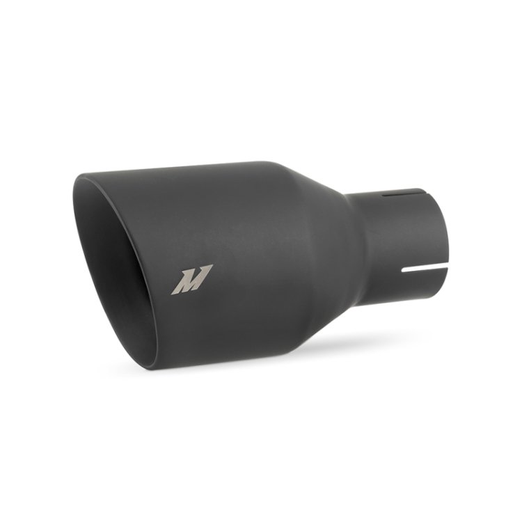 (image for) Mishimoto Clamp-on Double Wall Exhaust Tip 2.5 Inlet Slash Cut