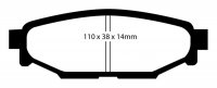 (image for) EBC 12+ Subaru BRZ 2.0 (solid rear rotors) Ultimax2 Rear Brake Pads