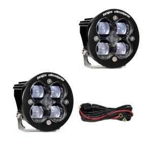 (image for) Baja Designs Squadron R SAE LED Spot Light - Clear - Pair