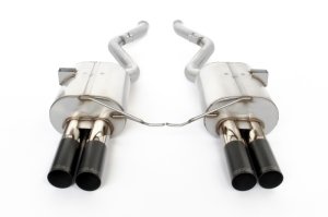 (image for) Dinan 08-11 BMW M3 (E90) Free Flow Axleback Exhaust System - Black Tips