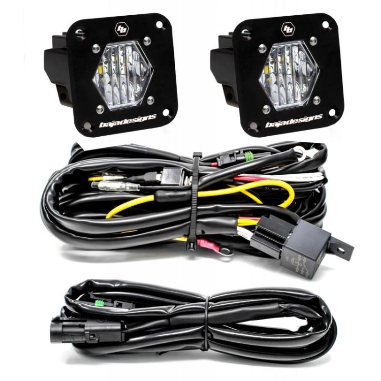 (image for) Baja Designs S1 Wide Cornering LED Light Backup Kit w/ Mounting Bracket Pair