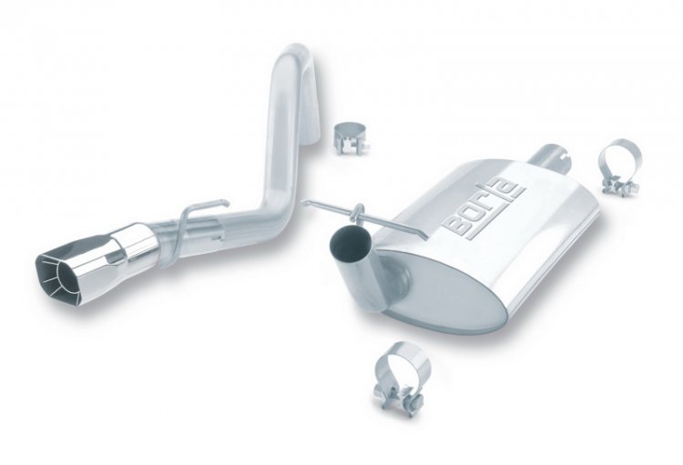 (image for) Borla 91-95 Jeep Wrangler YJ 4.0L 6cyl 4WD 2Dr SS Single Rigth Rear Exit Cat-Back Exhaust