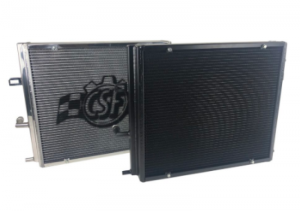 (image for) CSF BMW B58/B48 Front Mount Triple-Pass Heat Exchanger w/Rock Guard - Black