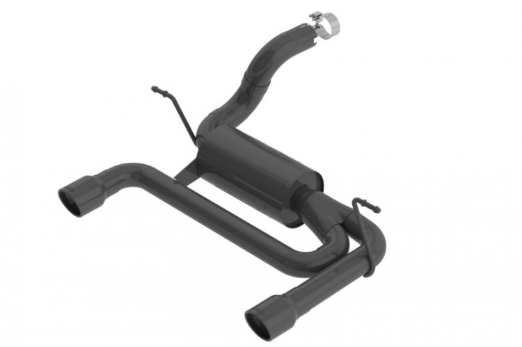(image for) Borla 2018 Jeep Wrangler JL/JLU 3.6L 2DR/4DR ATAK SS Axle Back Black Coated Exhaust w/3.5in Tips