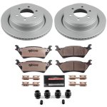 (image for) Power Stop 12-18 Ford F-150 Rear Z36 Coated Truck & Tow Brake Kit