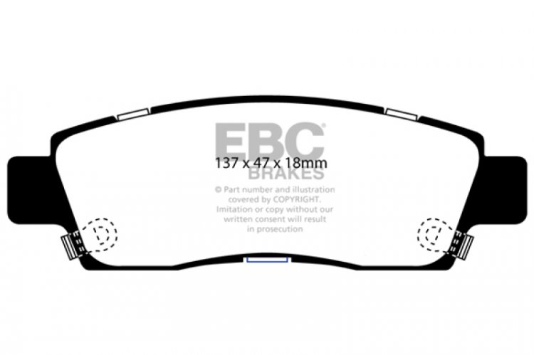 (image for) EBC 07+ Buick Enclave 3.6 Greenstuff Rear Brake Pads