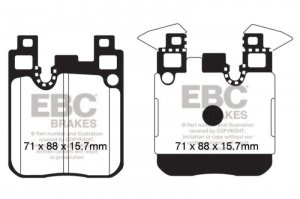 (image for) EBC 14+ BMW M3 3.0 Twin Turbo (F80) Yellowstuff Rear Brake Pads