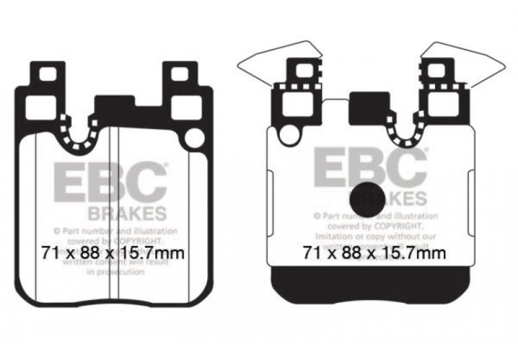 (image for) EBC 14+ BMW M3 3.0 Twin Turbo (F80) Yellowstuff Rear Brake Pads
