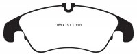 (image for) EBC 11 Audi A6 2.0 Turbo Redstuff Front Brake Pads