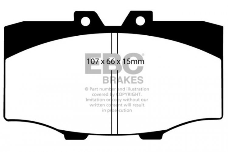 (image for) EBC 84-88 Toyota 4 Runner 2.4 Yellowstuff Front Brake Pads