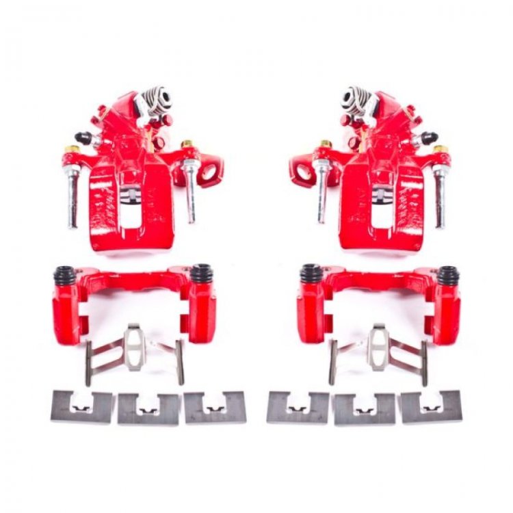 (image for) Power Stop 06-11 Acura CSX Rear Red Calipers w/Brackets - Pair