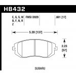 (image for) Hawk 03-05 WRX / 08 WRX D929 DTC-60 Race Front Brake Pads