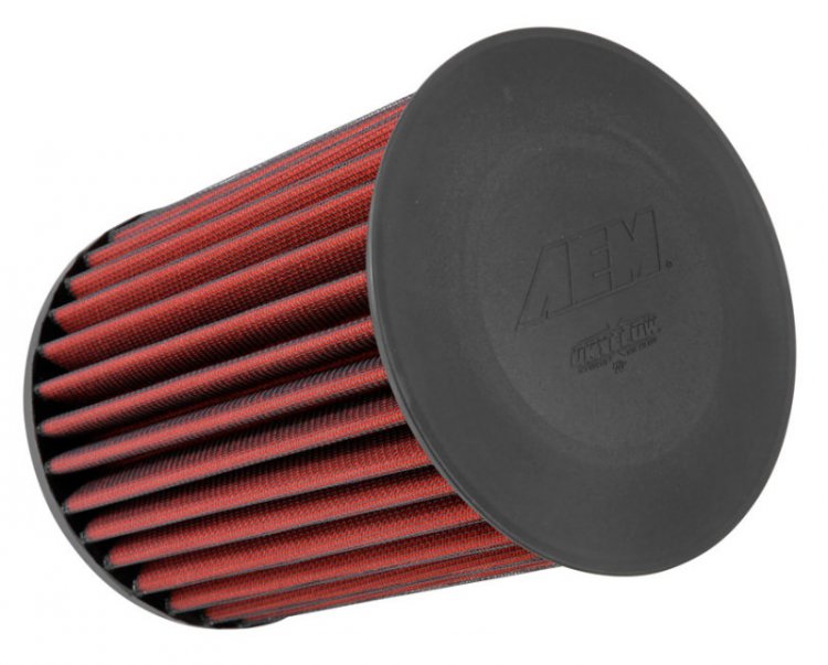 (image for) AEM DryFlow Air Filter - Round 2.75in ID x 6.25in OD x 8.25in H fits 2007-2014 Ford/Volvo