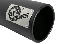 (image for) aFe SATURN 4S 4in SS Intercooled Exhaust Tip - Black 4in In x 5in Out x 12in L Bolt-On