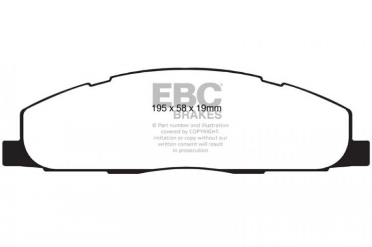 (image for) EBC 09-11 Dodge Ram 2500 Pick-up 5.7 2WD/4WD Greenstuff Rear Brake Pads