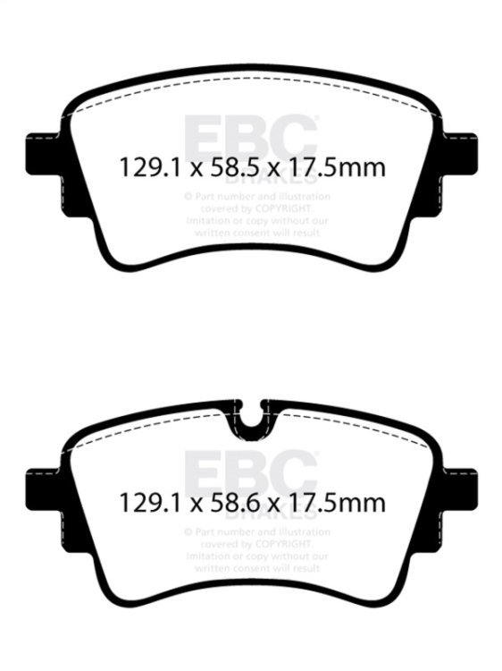 (image for) EBC 2020+ Audi A4 B9 2.0T Yellowstuff Rear Brake Pads