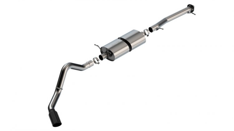 (image for) Borla 20-22 Chevrolet/GMC Silverado/Sierra 6.6L T-304 SS Cat-Back S-Type Exhaust - Brushed