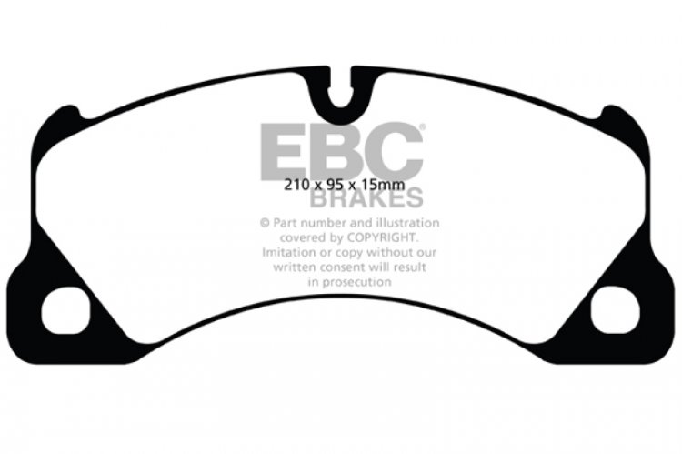 (image for) EBC 10+ Porsche Cayenne 3.0 Supercharged Hybrid Yellowstuff Front Brake Pads