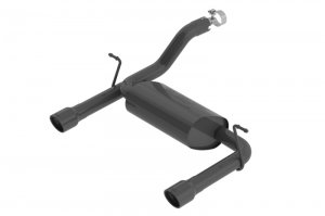 (image for) Borla 2018 Jeep Wrangler JL/JLU 3.6L 2DR/4DR Touring SS Axle Back Black Coated Exhaust w/3.5in Tips