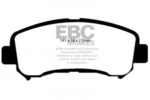 (image for) EBC 14+ Nissan Juke 1.6 Turbo Nismo RS Redstuff Front Brake Pads