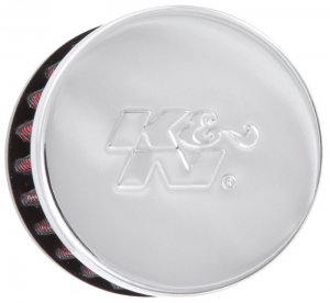 (image for) K&N Clamp On Rubber Base Crankcase Vent Filter 0.375in Flange ID x 2in OD x 1.5in Height