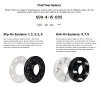 (image for) Eibach Pro-Spacer 15mm Spacer / Bolt Pattern 5x100 / Hub Center 57.1 for 96-01 Audi A4 (B5)