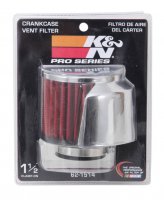 (image for) K&N 1.5in Flange ID x 3in OD x 2.5in Height Clamp On Crankcase Vent Filter