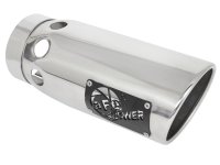 (image for) aFe Large Bore-HD 5 IN 409 SS DPF-Back Exhaust System w/Polished Tip 20-21 GM Truck V8-6.6L