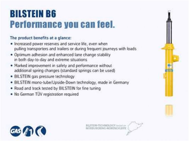 (image for) Bilstein B6 15-17 Jeep Renegade Rear Left Twintube Strut Assembly