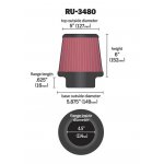 (image for) K&N Universal Rubber Filter 4 1/2 inch FLG / 5 7/8 inch Base / 5 inch Top / 6 inch Height