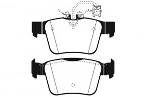 (image for) EBC 17+ Alfa Romeo Giulia 2.0L Turbo Ultimax Rear Brake Pads