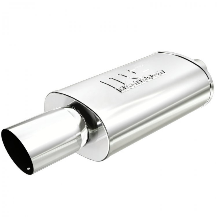 (image for) MagnaFlow Muffler W/Tip Mag SS 14X5X8 2.25/4.