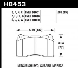 (image for) Hawk 03-06 Evo / 04-09 STi / 09-10 Genesis Coupe (Track Only) / 2010 Camaro SS / 08-09 Pontiac G8 GX