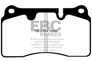 (image for) EBC 04-12 Aston Martin DB9 5.9 Yellowstuff Front Brake Pads