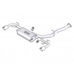 (image for) Borla 03-09 Mazda RX-8 1.3L Single Round Rolled Angle-Cut Cat-Back Exhaust