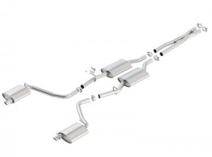 (image for) Borla 15-16 Dodge Charger 3.6L V6 S-Type Cat Back Exhaust (Uses Factory Valence)